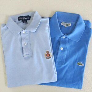 Women's Original Made In France Lacoste & Ralph Lauren Short-Sleeve Polo Shirts